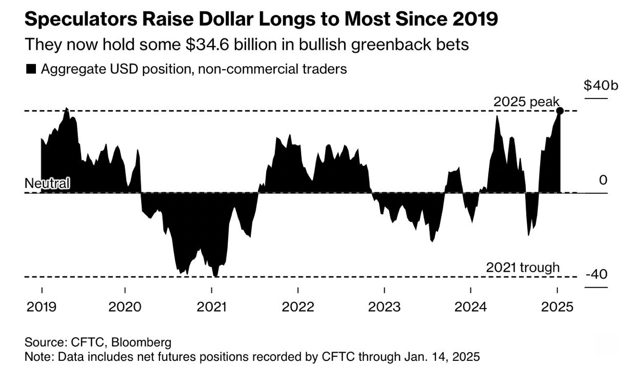Speculators Raise Dollar Longs to Most Since 2019